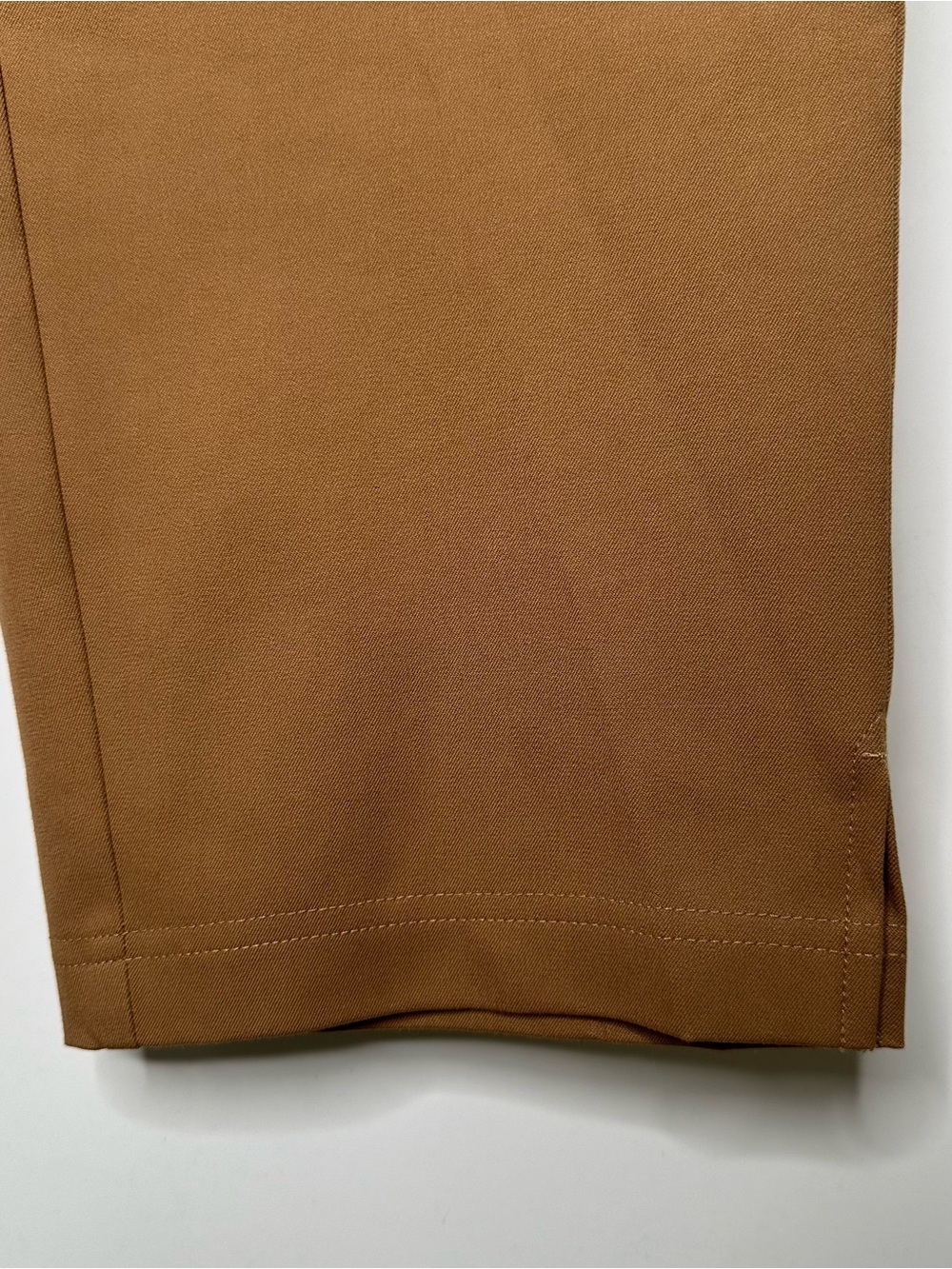 Eileen Fisher Organic Cotton Elastic Waist Pull On Crop Pants Brown Medium - Picture 4 of 8